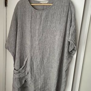 Elizabeth Suzann Harper Tunic in Gauzy Linen